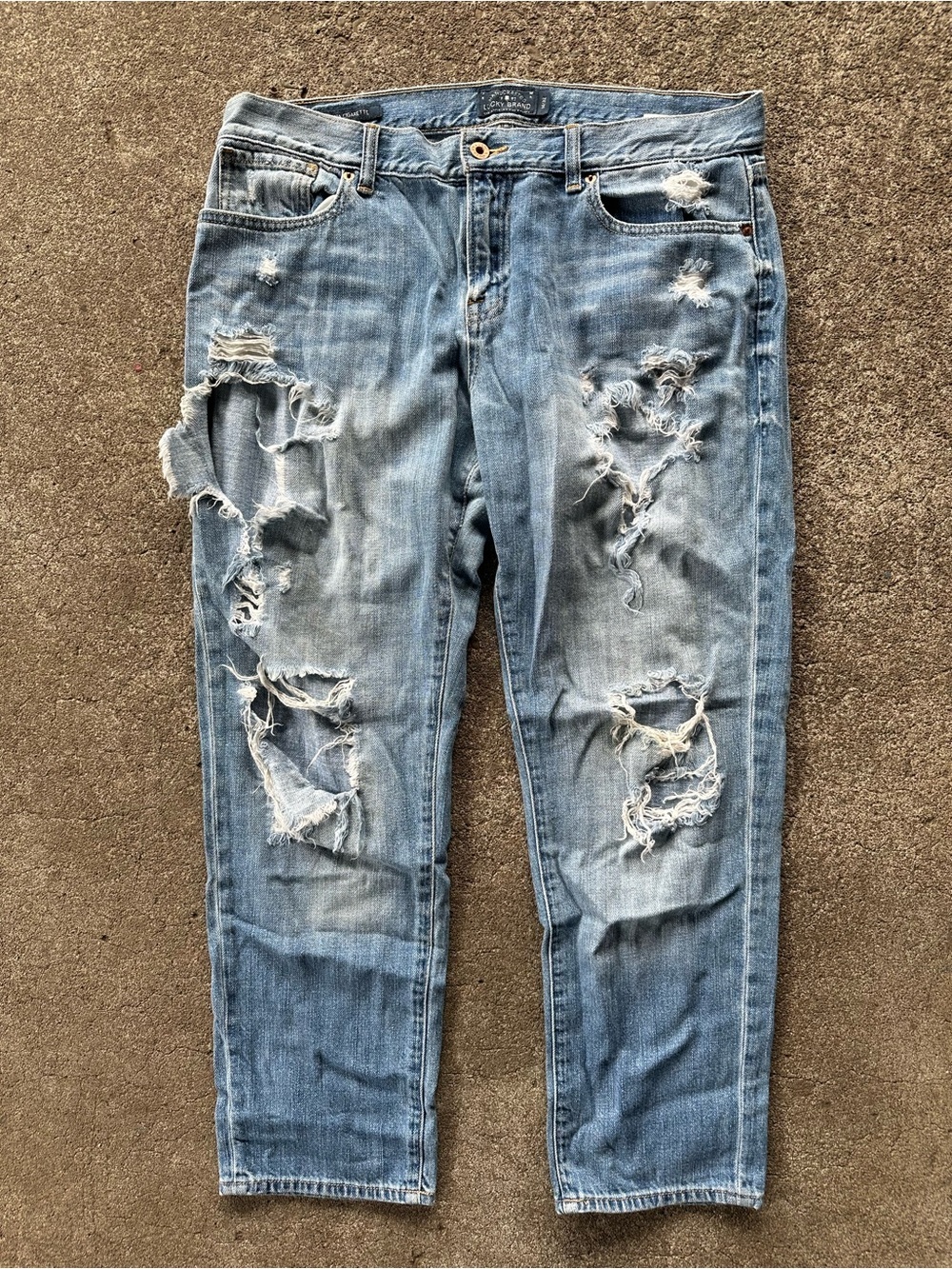 Lucky Brand Sienna Cigarette Distressed Denim Jeans